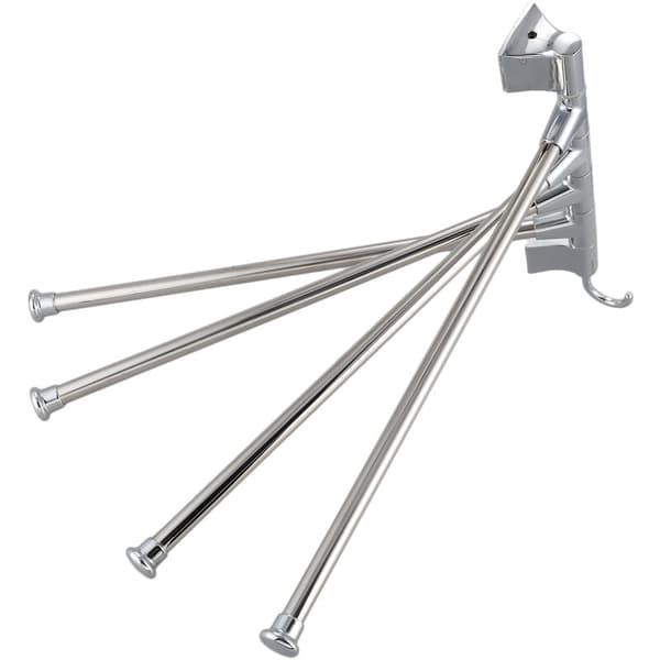 Kitchen Towel Holder 4 Arms Wall Mounted, Stainless Steel