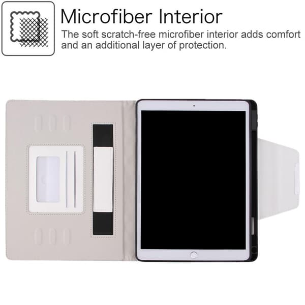 For iPad 10.2 (2021)/(2020)/(2019) Sammenleggbart etui - Hvit