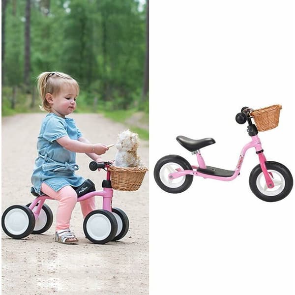 Mellanstor traditionell cykelkorg i rotting med läderremmar