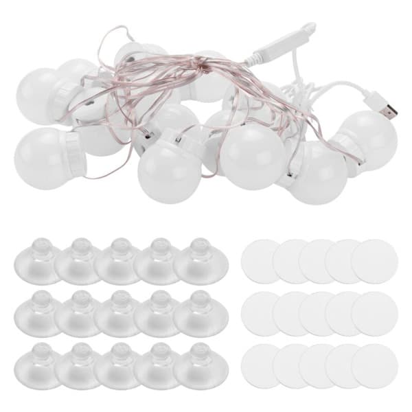 Flat Colors Makeup Light LED Touch Dimmable Vanity Lamp USB 12V Makeup Wall Lamp 14 Bulbs