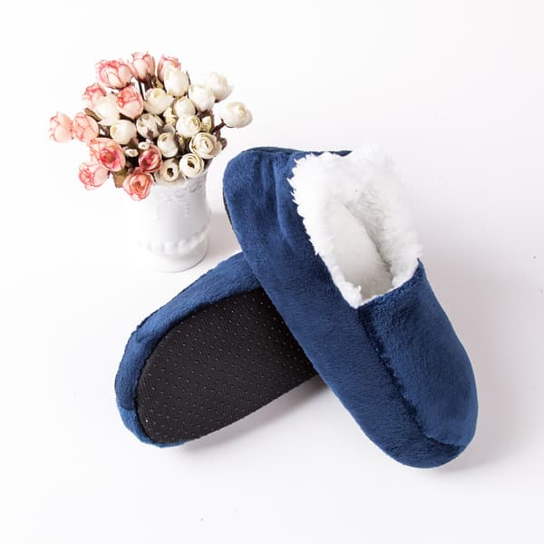 Black, soft and cozy slipper socks, thick indoor socks, shoes