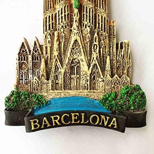 3D Barcelona Spanien souvenir kylskåpsmagnet, hem och kök inredning