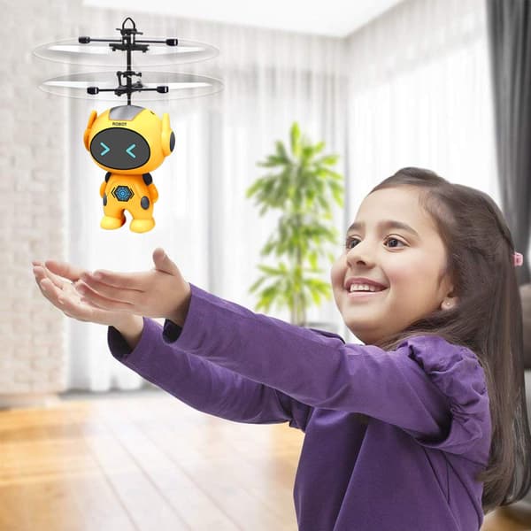 Flygende ballleker for gutter 5 6 7 8 år, RC Robot Dinosaur Fly