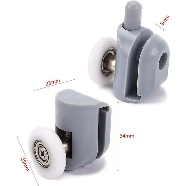 8 stk 23 mm Rullende Rullehjul for Dusjdør, Bad S