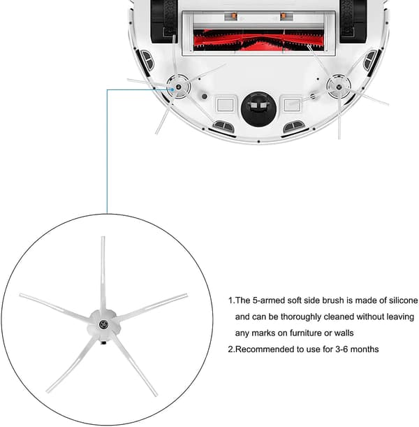 Tarvikkeet Xiaomi Roborock S5/S6 robotti-imuriin, 23 osaa
