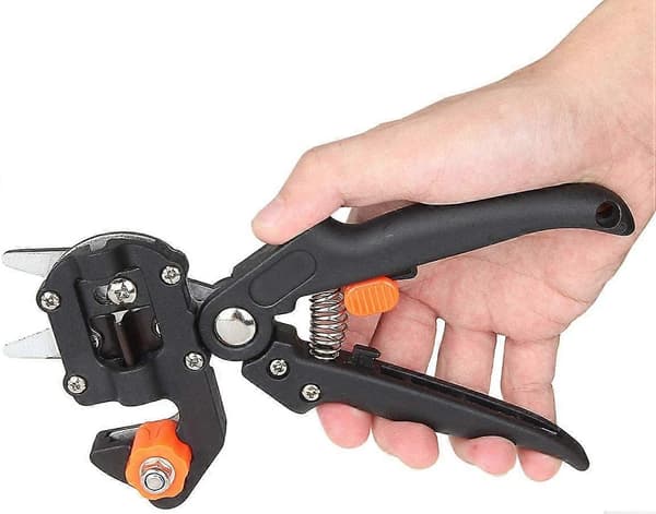 Professional Grafting Shears, Grafting Pliers 3 Replaceable Blades (V, , U) in Steel, Grafting Shears, with 5 Tape Films, for Fruit Trees