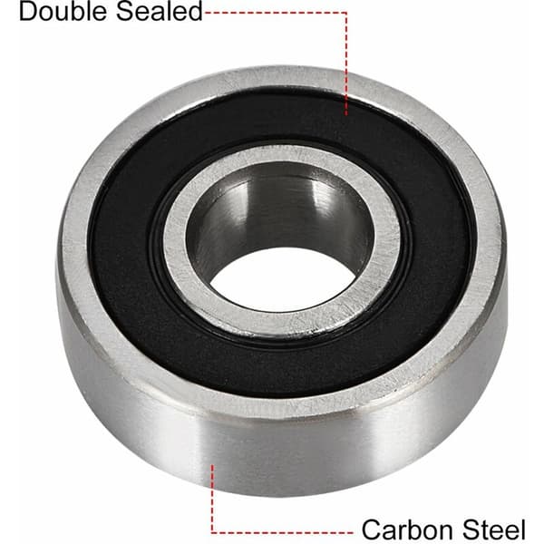 8 st Djupkullager 6000RS Dubbeltätade 10x26x8mm Kolstål