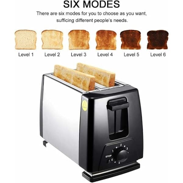 Automatic Toaster with 6 Modes - T02, Automatic Toaster for Quick Panini Making [CE Certification]