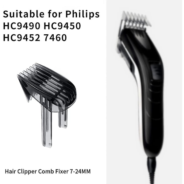 2 stk Hårklippekammer Kompatible med Philips HC9450 HC9490 HC9452 HC7460, Justerbar 7-24 mm