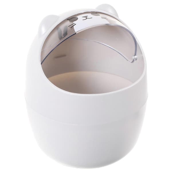 1 pc Mini Trash Can Storage Bin with Shake Lid Small Waste Bin