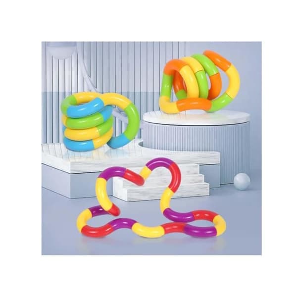 Stress Relief Toy - Tangle - 5 pcs - White - Relaxation - Concentration - ADHD/Autism[YJD] White White