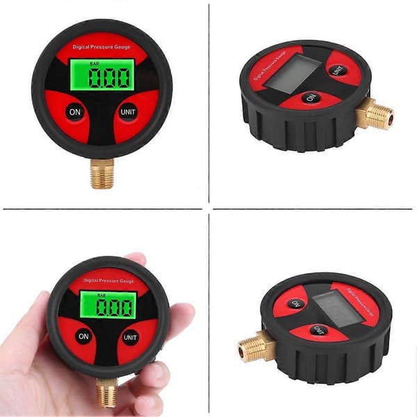 Digital dæktryksmåler, LCD digital dæktryksmåler til bil lastbil motorcykel 0-200PSI [DB]