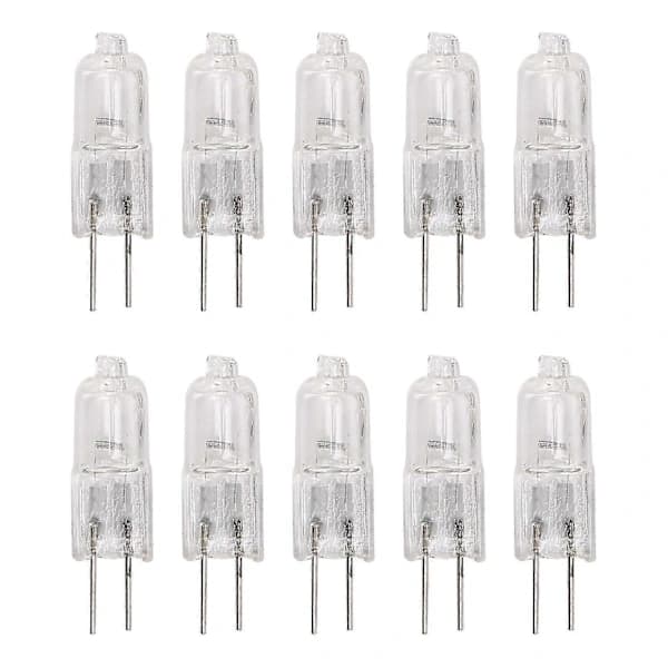 10 x G4 halogenlampe belysning 10w varmhvit