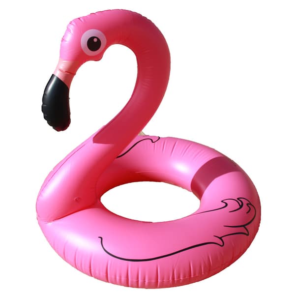 1 Pakke Flamingo Badeleker 120cm Oppblåsbar Badering Badeleker, Sjø, Strand, Badeleker