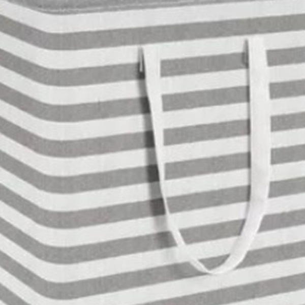 2 pcs Laundry Basket Reinforced Long Handle Precise Stitching Foldable Fabric Baskets for Home