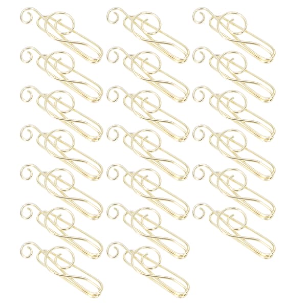 20 Pcs Musical Note Paper Clips Music Folder Shape Creativity Modeling Metal Craft Material Gold