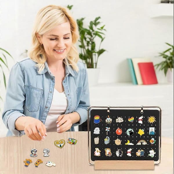 Nåleholder Stativ Emalje Pin Display Stand Trade Pin Bære Broche Display