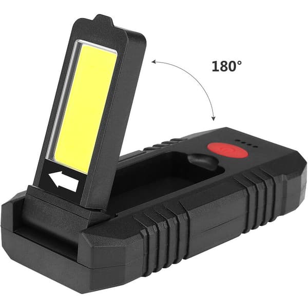 USB-oppladbar campinglykt med sterk magnetkrok LED-arbeidslys 4 lysmoduser Supersterk COB LED