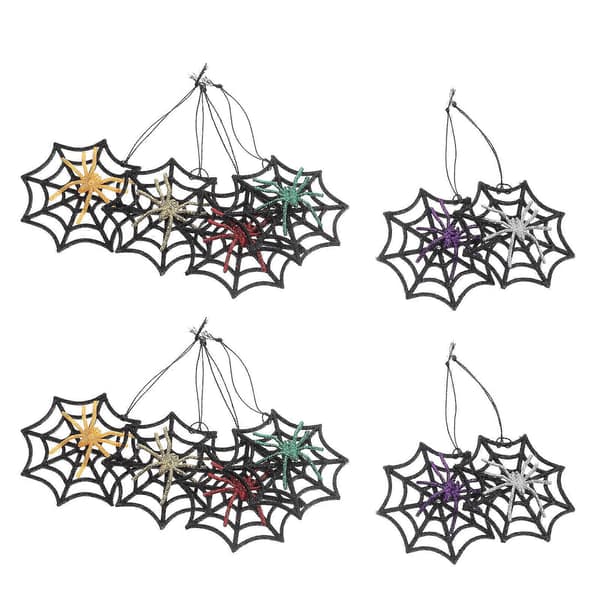 Boks Halloween Dekorative Edderkopprekvisitter Edderkoppnett Simulering Edderkopprekvisitter a