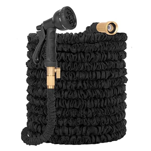 Expandable Garden Hose up to 7.5m with 8-Function Sprayer, Expandable Magic Water Hose, Leak-Proof, Brass Fittings,