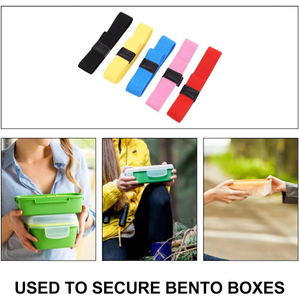 st - matlåda elastisk b&s för utomhusbruk - bento - matlådebälte - elastisk b& för matlådor