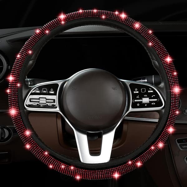 38cm Crystal Steering Wheel Cover, Universal Steering Wheel