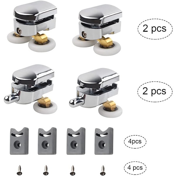 Replacement Double Rollers, Set of 4, ZQKLA