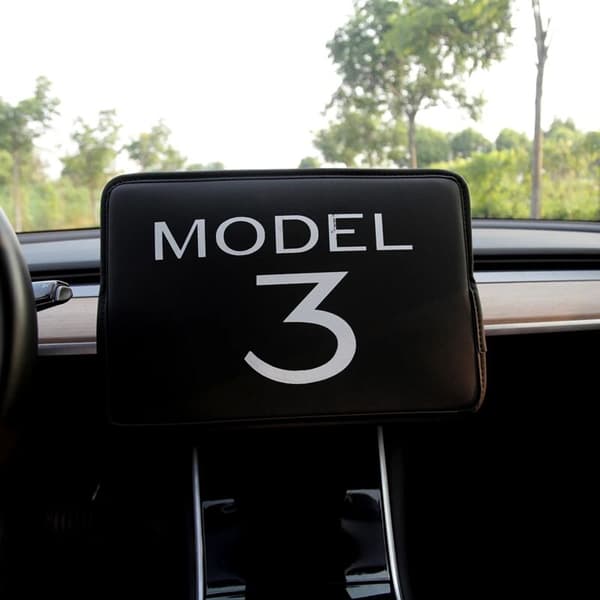 Car Screen Sun Shade, Sun Visor for Model 3 17-21, Dust Cover in Black
