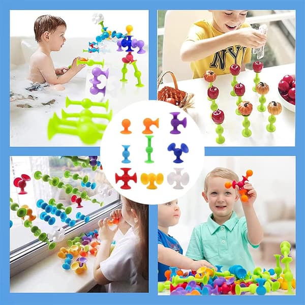 58 kpl suosittuja imukuppileluja, imukuppilelusetti, heitto