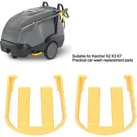 2 stk hurtigkobling C-koblinger, erstatnings C-klemme for Karcher K2 K3 K7 bilhøytrykkspyler avtrekker (gul)