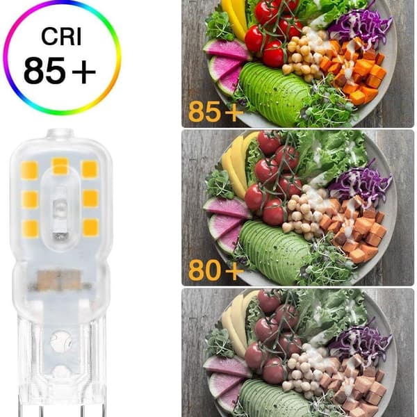 6x G9 LED-pærer egnet til varmhvide 220V LED G9-pærer