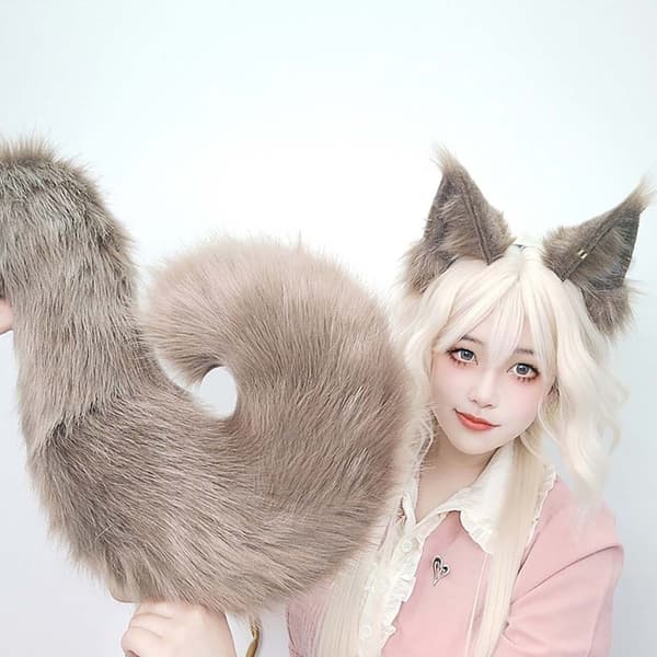 Cute Squirrel Chitty Ears Headband - Perfect for Halloween, Cosplay, and Parties