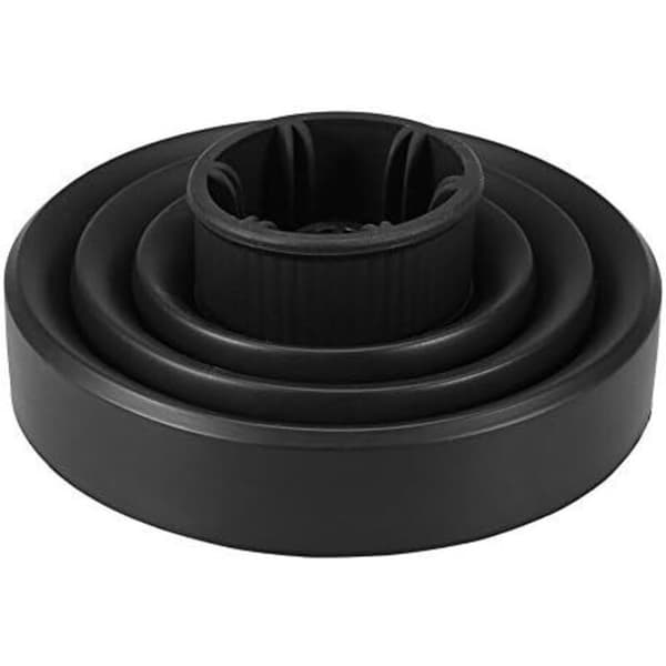 Universal Hårtørrer Diffuser Sammenklappelig Adapter 13.8x11.5cm Sort til Professionelle Frisørværktøjer