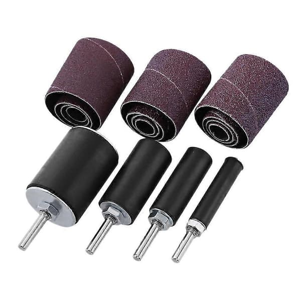 16 pcs Drum Sanding Kit, Sanding Drum for Electric Drill Drum Sander Attachment with Spindle