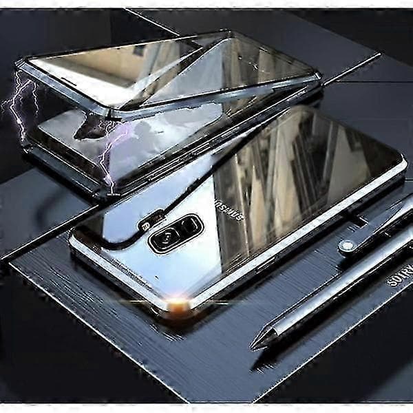 Samsung Galaxy S9-deksel med skjermbeskytter svart