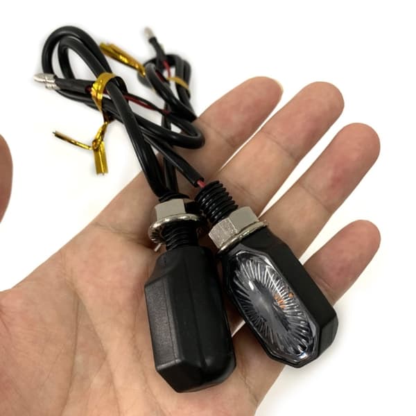 4 st 1 LED Liten Oval Blinkers Motorcykel LED Blinkers