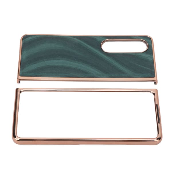 Mobilskal Nano Galvanisering Ridsefast Galaxy Tekstur Foldbart Telefoncover til Samsung Galaxy Z Fold 4 Grøn