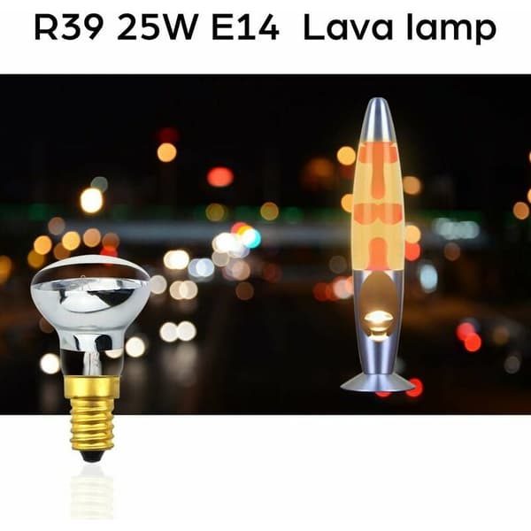 (4 kpl) R39 E14 heijastava kohdevalolamppu 25W E14 laavalamppu R39 heijastava lamppu 25W E14 R39 laavalamppu