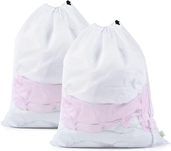 (2-pack) XXL Laundry Net, 50 x 60 cm Large Laundry Bag, Laundry Bag with Drawstring, Reusable Laundry Bag Washing Machine, for Underwear Blouses Shirts