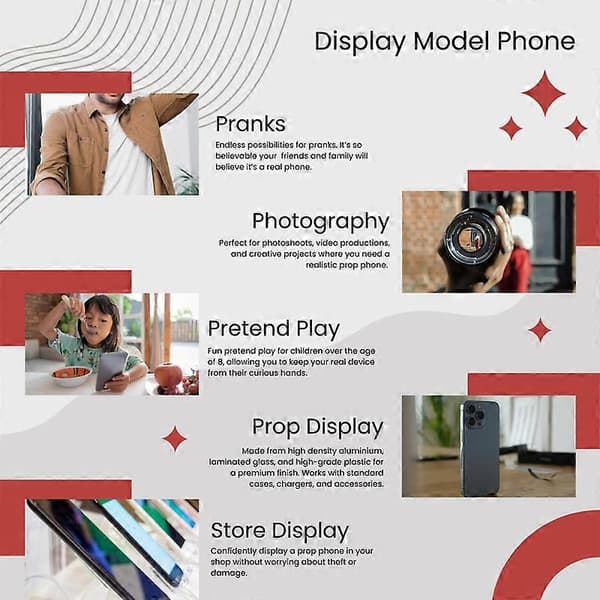 Dummy Premium Display -mallipuhelin Apple iPhone Max Pro 14:lle