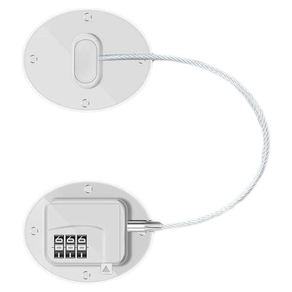 Køleskabslås kombinationsdesign, robust metal ABS KLB