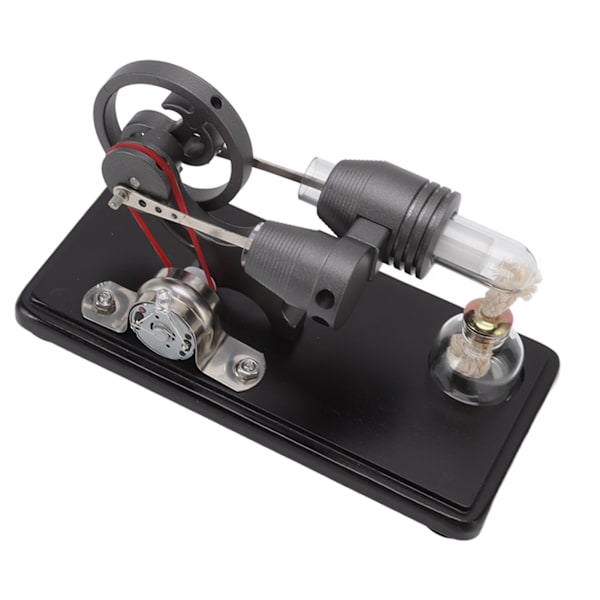 Stirling Engine Model Kit Black Stirling Engine Generator Model Physical Science Experiment Model Educational Toy