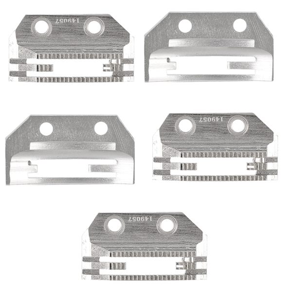 5 Pcs Sewing Machine Feed Dog Needle Plate Universal E-shaped Fine Teeth Double Row