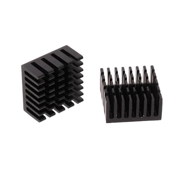 10 stk. aluminium køleplader 20*20*10mm IC køleplade/LED køleplade/sort køleplade