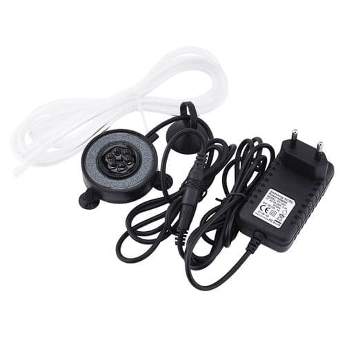 LED-akvariumbobler farveskiftende lampe luftboble sten akvarium boble