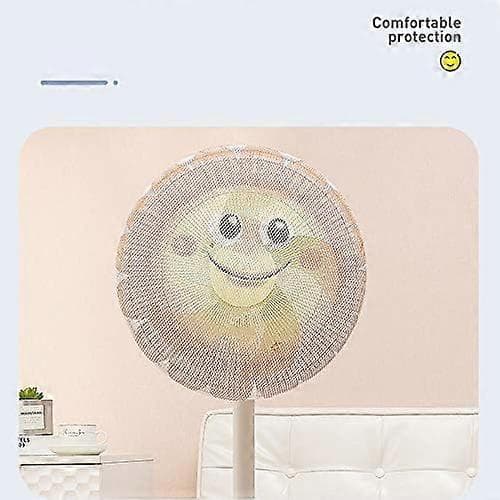 Säkerhetsfläktskydd Barn Babys Fingerskydd, 2-pack 40-46 cm Tvättbart Nätöverdrag med Justerbart Säkerhetsspänne Lämpligt för Stående Fläkt Golvfläkt
