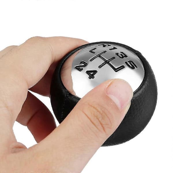5-trins PU-læder gearknop håndbold til 307 3008 407 5008 807 til C3 C4 C4 C8
