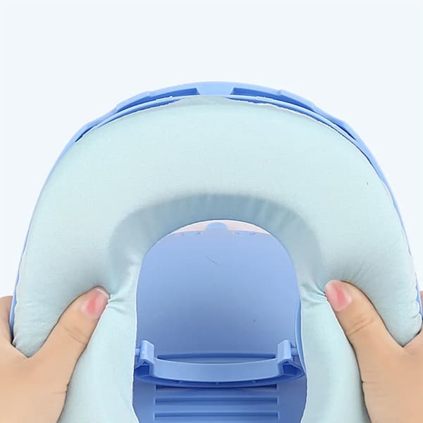 Nap Pillow, Neck Pillow, Foldable Desk Sleeping Pillow, Memory Foam Pillow, Neck Support for Students Adults Napping, Blue