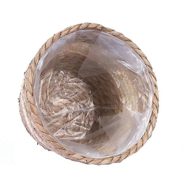 1pc Straw Woven Planter Indoor Planter Basket for Home Office Decor