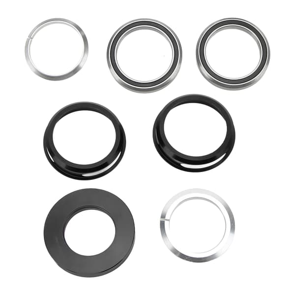 Sammenfoldeligt cykelstyr sæt 44MM aluminiumslegering indbygget leje headset cykeltilbehør sort